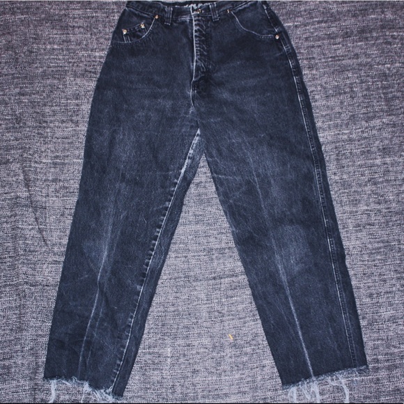 Wrangler Denim - BLACK VINTAGE HIGH WAISTED DENIM